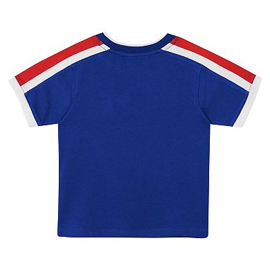 Preschool Outerstuff Royal Chicago Cubs Ground Ball T-Shirt & Shorts Set