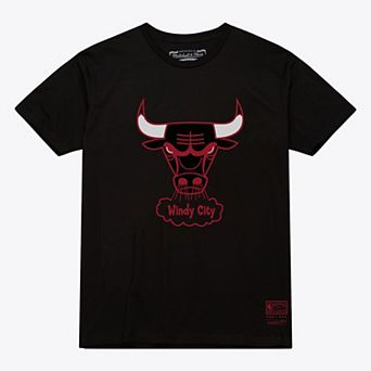 Unisex Mitchell & Ness Black Chicago Bulls Hardwood Classics Arch T-Shirt