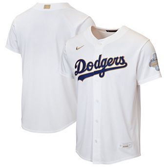 Youth Nike White Los Angeles Dodgers 2026 Gold Collection Home Replica Jersey