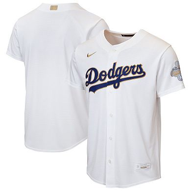 Youth Nike White Los Angeles Dodgers 2026 Gold Collection Home Replica Jersey