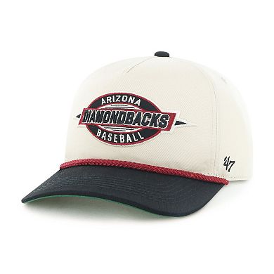 Men's '47 Natural/Black Arizona Diamondbacks Frame Out Hitch Adjustable Hat