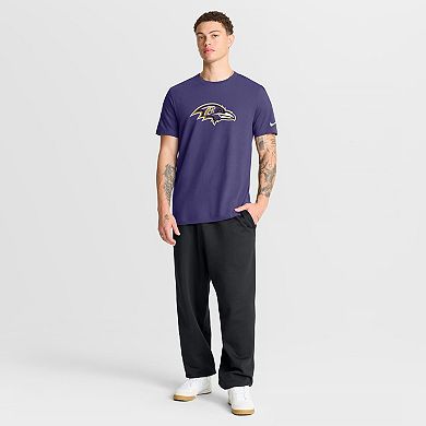 Men's Nike Purple Baltimore Ravens Essential Logo T-Shirt