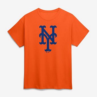 Men's Logo Athletic Orange New York Mets Official Logo T-Shirt