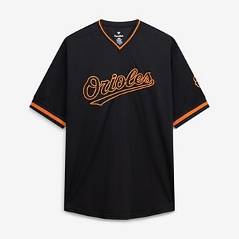 Men's Fanatics Black Baltimore Orioles Big & Tall Pop Texture V-Neck T-Shirt