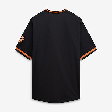 Men's Fanatics Black Baltimore Orioles Big & Tall Pop Texture V-Neck T-Shirt