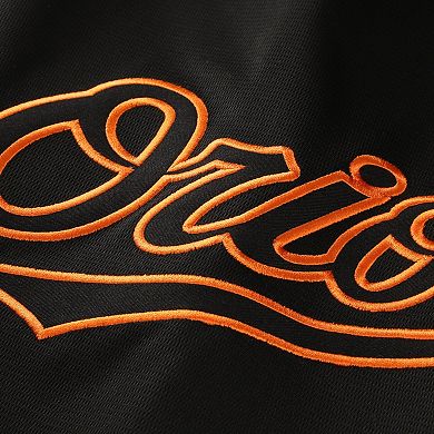 Men's Fanatics Black Baltimore Orioles Big & Tall Pop Texture V-Neck T-Shirt