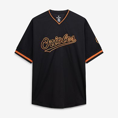 Men's Fanatics Black Baltimore Orioles Big & Tall Pop Texture V-Neck T-Shirt