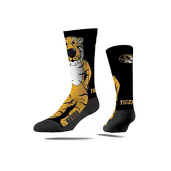 Unisex Strideline Missouri Tigers Premium Mascot Crew Socks