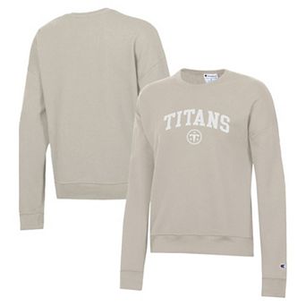 Women's Champion Light Brown Tennessee Titans Cocoa Butter Powerblend Fleece Sweatshirt