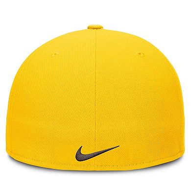 Men's Nike Gold San Diego Padres Wordmark Dri-FIT Round Bill True Fitted Hat