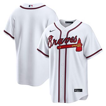 Men's Nike White Atlanta Braves Home Replica Jersey