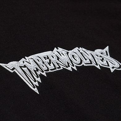 Men's Mitchell & Ness Black Minnesota Timberwolves Chrome Heritage T-Shirt