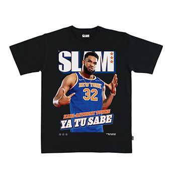 Unisex SLAM Karl-Anthony Towns Black New York Knicks Cover T-Shirt