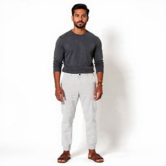Mens Washed Cotton Jogger Pants
