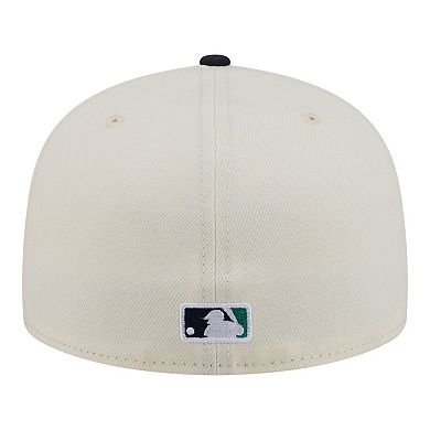 Men's New Era Cream/Navy Seattle Mariners Bullpen Cart 59FIFTY Fitted Hat