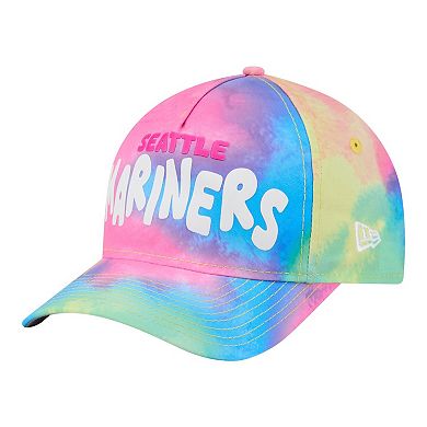 Toddler New Era Seattle Mariners Tie Dye M-Crown A-Frame 9FORTY Adjustable Hat