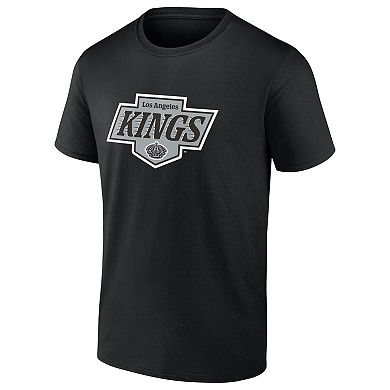 Men's Logo Athletic Black Los Angeles Kings Essential T-Shirt