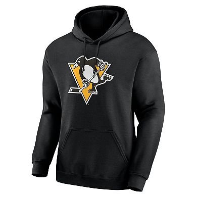 Men's Logo Athletic Black Pittsburgh Penguins Essential Hoodie