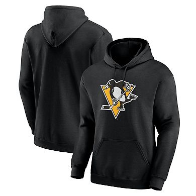 Men's Logo Athletic Black Pittsburgh Penguins Essential Hoodie