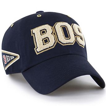 Men's '47 x Stoney Clover Lane Navy Boston Red Sox Acro Charm Clean Up Adjustable Hat
