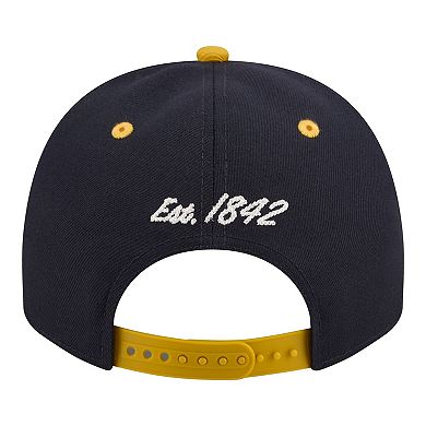 Men's New Era Navy/Gold Notre Dame Fighting Irish Two-Tone Arched 9FIFTY Snapback Hat