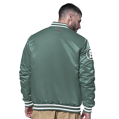 Men's Starter Green Boston Red Sox City Connect Full-Snap Varsity Jacket