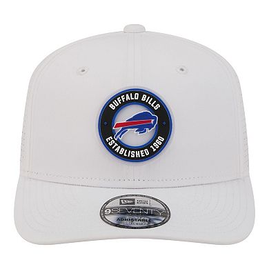 Men's New Era White Buffalo Bills COOLERA 9SEVENTY Adjustable Hat