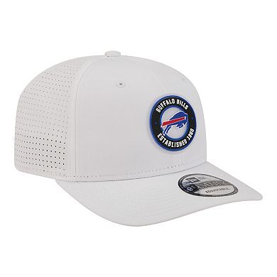 Men's New Era White Buffalo Bills COOLERA 9SEVENTY Adjustable Hat