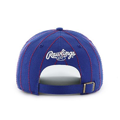 Men's '47 x Rawlings Royal Texas Rangers Pinstripe Hitch Adjustable Hat