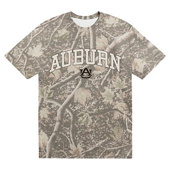 Men's Uscape Apparel Camo Auburn Tigers Back Bay Heavyweight T-Shirt