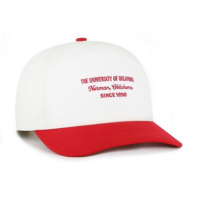 Men's '47 White Oklahoma Sooners Contemporary Basics Two-Tone Hitch Adjustable Hat
