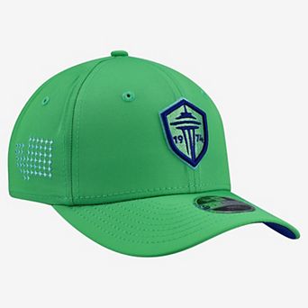 Youth New Era Rave Green Seattle Sounders FC Jersey Hook 9SEVENTY Adjustable Hat
