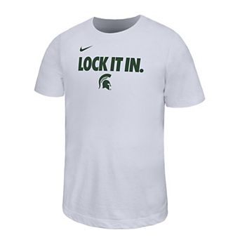 Youth Nike White Michigan State Spartans 2026 On-Court Bench Legend Dri-FIT T-Shirt