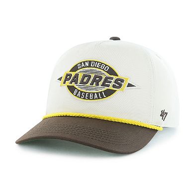 Men's '47 Natural/Brown San Diego Padres Frame Out Hitch Adjustable Hat