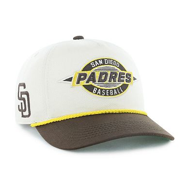 Men's '47 Natural/Brown San Diego Padres Frame Out Hitch Adjustable Hat
