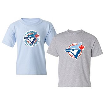 Youth Soft as a Grape Light Blue/Gray Toronto Blue Jays Cooperstown 2-Pack T-Shirt Set