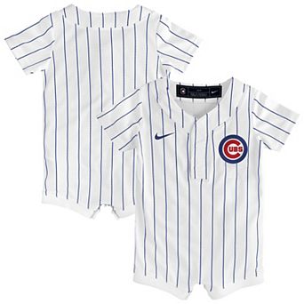 Newborn & Infant Nike White Chicago Cubs Home Replica Romper Jersey