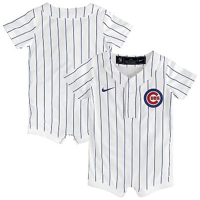 Newborn & Infant Nike White Chicago Cubs Home Replica Romper Jersey