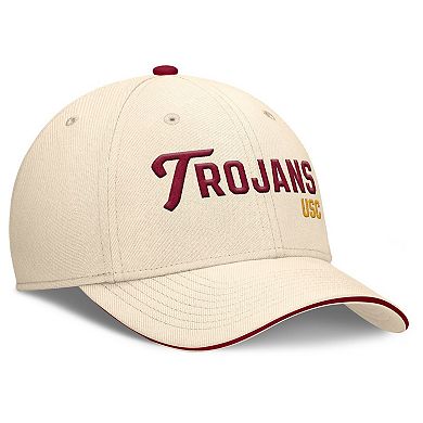Men's Nike Natural USC Trojans 2026 Primetime Swooshflex Hat