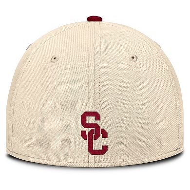 Men's Nike Natural USC Trojans 2026 Primetime Swooshflex Hat