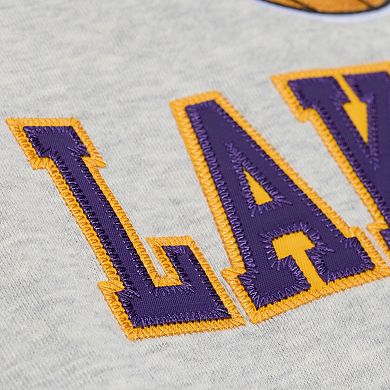 Men's Mitchell & Ness Gray Los Angeles Lakers Team Celebration Fleece Sweatshirt