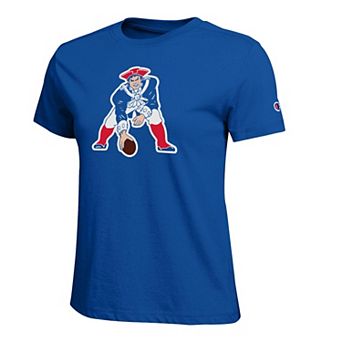 Women's Champion Royal New England Patriots Logo T-Shirt