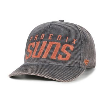 Men's '47 Charcoal Phoenix Suns Reclaim Snow Wash Corduroy Adjustable Hitch Hat