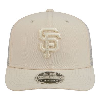 Men's New Era Light Beige San Francisco Giants Color Pack 9SEVENTY Trucker Adjustable Hat