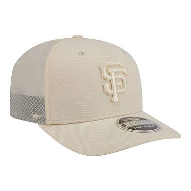 Men's New Era Light Beige San Francisco Giants Color Pack 9SEVENTY Trucker Adjustable Hat
