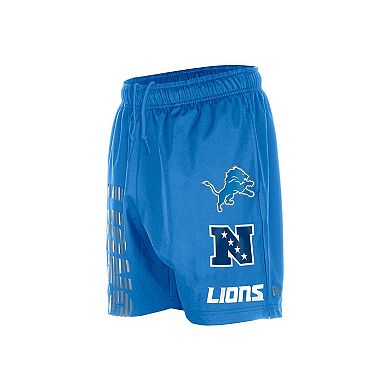 Men's New Era Blue Detroit Lions Match Shorts