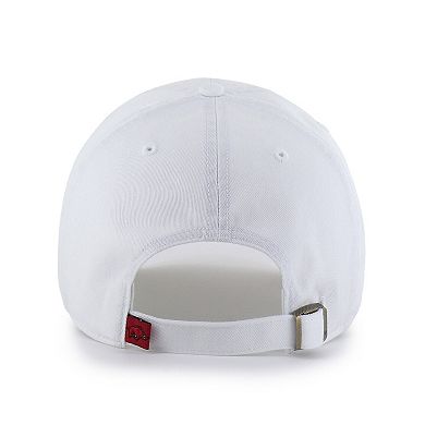 Men's '47 White Arkansas Razorbacks Clean Up Adjustable Hat