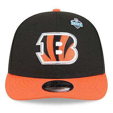 Youth New Era Black/Orange Cincinnati Bengals 2026 NFL Draft Pre-Curved 9FIFTY Snapback Hat