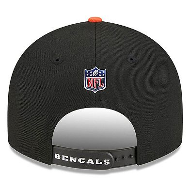 Youth New Era Black/Orange Cincinnati Bengals 2026 NFL Draft Pre-Curved 9FIFTY Snapback Hat