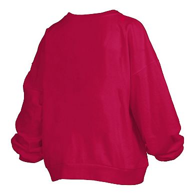 Women's Pressbox Cardinal USC Trojans Plus Size Nelson Janise Sweatshirt